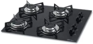 FISCHER COOKTOP GÁS 4 BOCAS MESA VIDRO PRETA BIVOLT