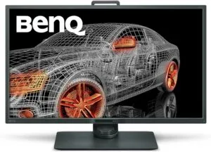 Monitor, BenQ, PD3200Q QHD com 32', Painel VA, 10 bits, 100% sRGB e Rec. 709, Modo DualView e CAD/ CAM, tela Anti-Reflexo, Ajuste de Altura e Flicker Free, Grafite Fosco